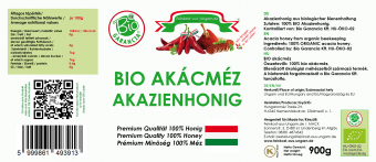 BIO Akazienhonig Eigenmarke, Akácméz aus Ungarn 900g