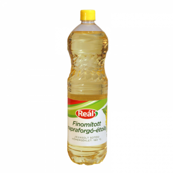 Reál, Echtes raffiniertes Sonnenblumen-Speiseöl 1l, aus Ungarn