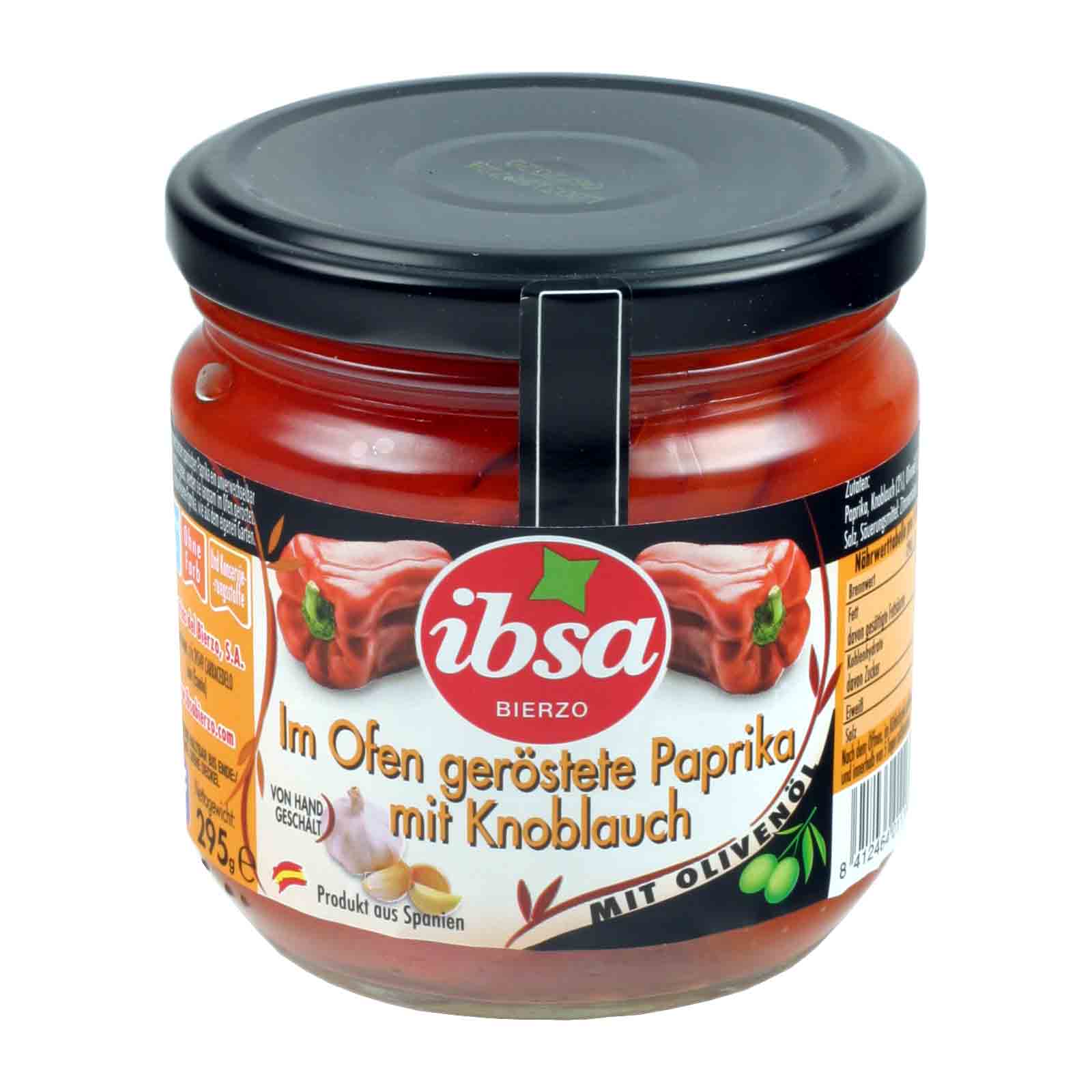 Im Ofen geröstete Paprika mit Knoblauch - 295g | Ungarische Feinkost ...