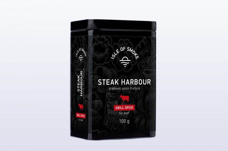 Steak Harbour Gewürzemix 100g ,Isle of Smoke für Steak und Grillfleisch